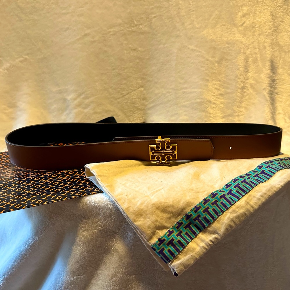 NWOT Tori Burch Reversible Brown/Black Belt